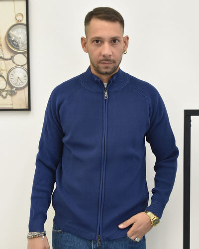cardigan tecn. zip c.inglese OVERD-D OC1F2W5M88