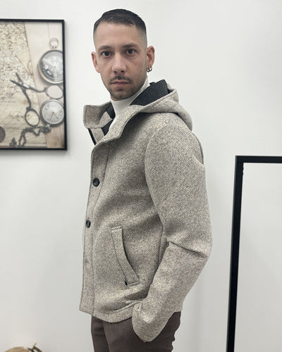 cappotto corto c/cappuccio GIANNI LUPO GL5204BD