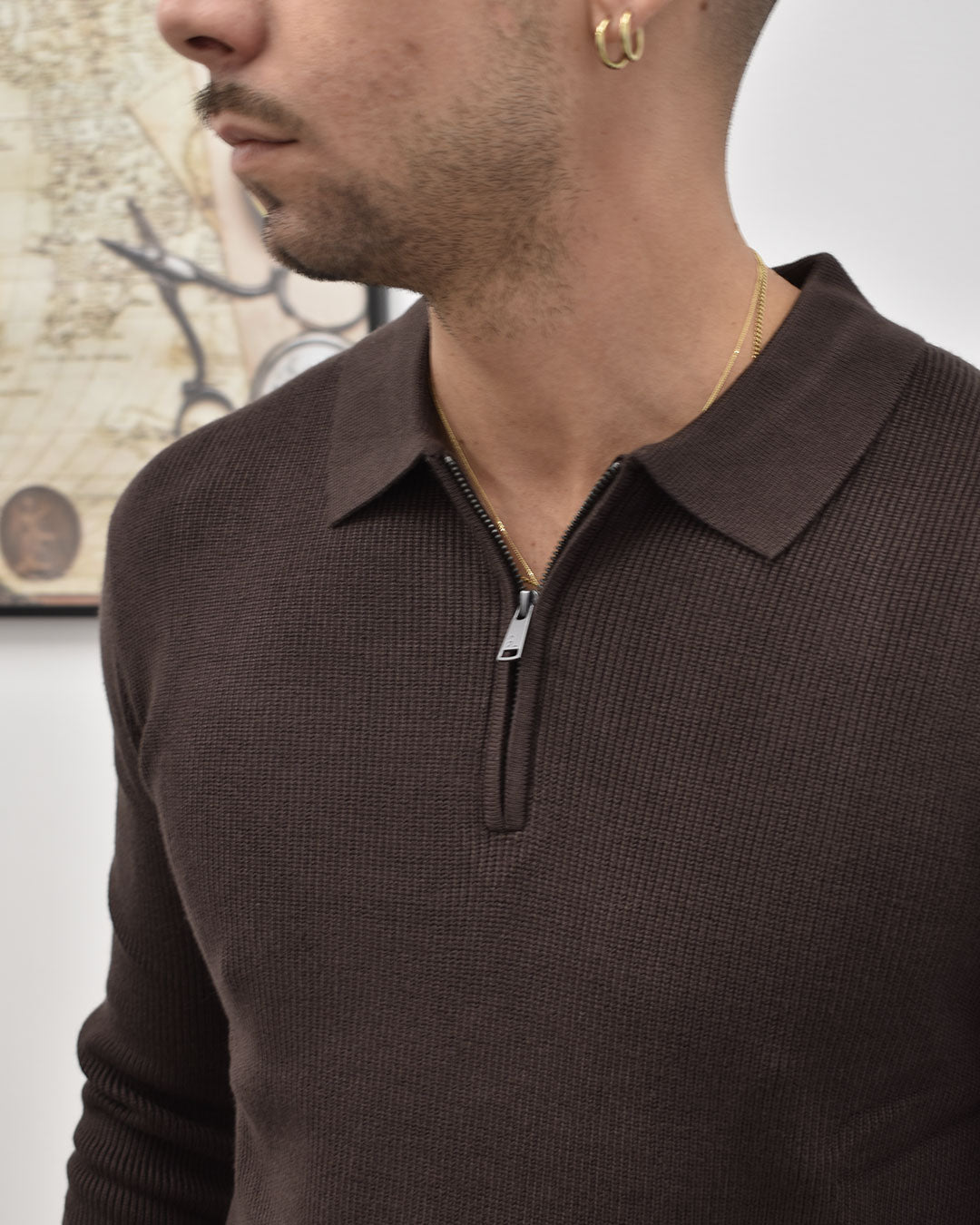 maglia polo zip GIANNI LUPO GL35133GZ