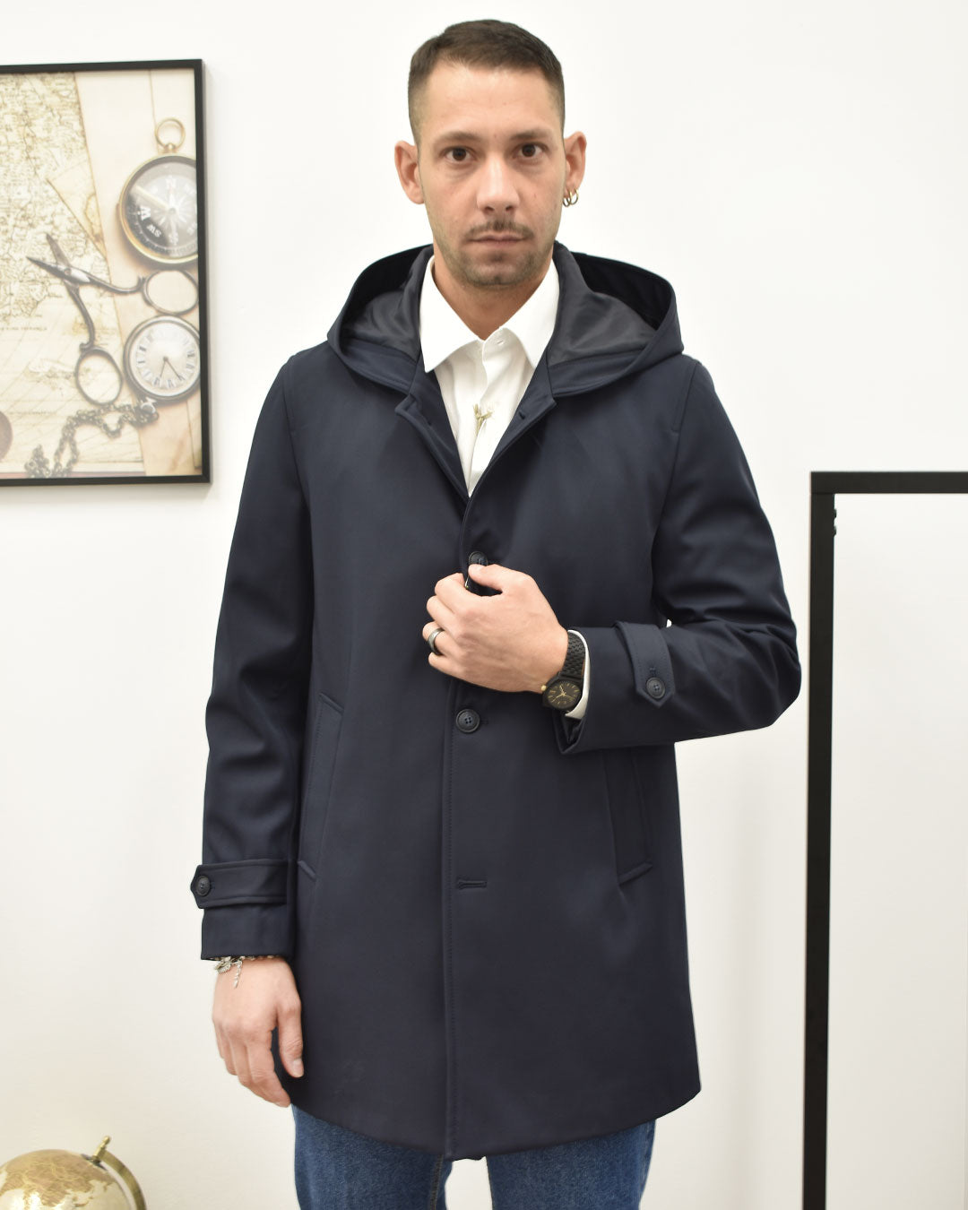 trench tecnico c/cappuccio BLACKSUNDAY RIVERSIDE