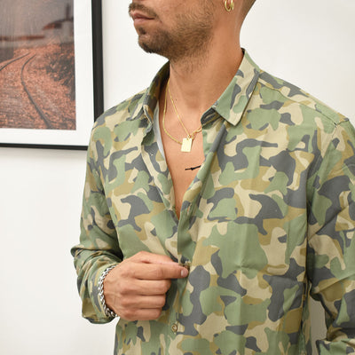 camicia camouflage INIBHITION CASH201