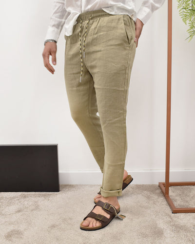 pantalaccio 100% lino GIANNI LUPO FJ3270-S25