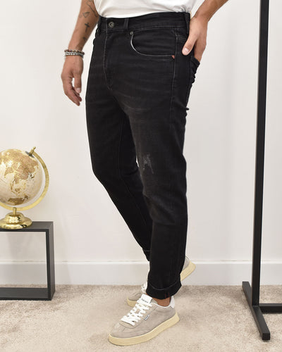 jeans carrot black GIANNI LUPO GL6382Q