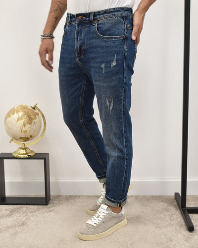 jeans carrot c/baffature lav.sc GIANNI LUPO GL6372Q