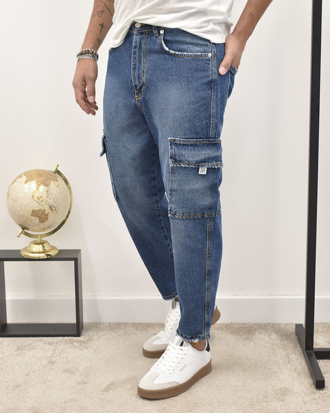 jeans cargo lav.med BLACKSUNDAY ICE