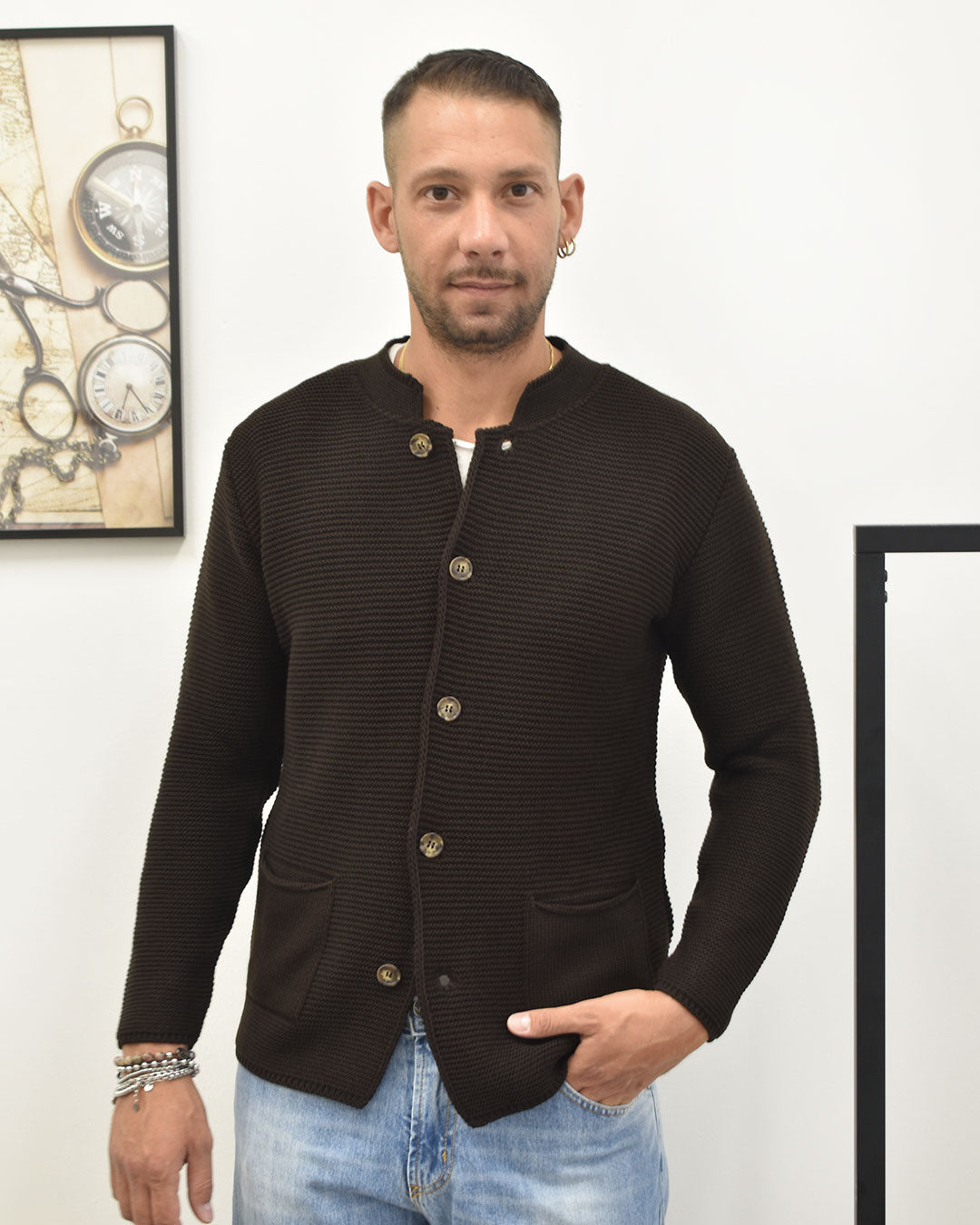 giacca coreana in maglia BLACKSUNDAY BK77007