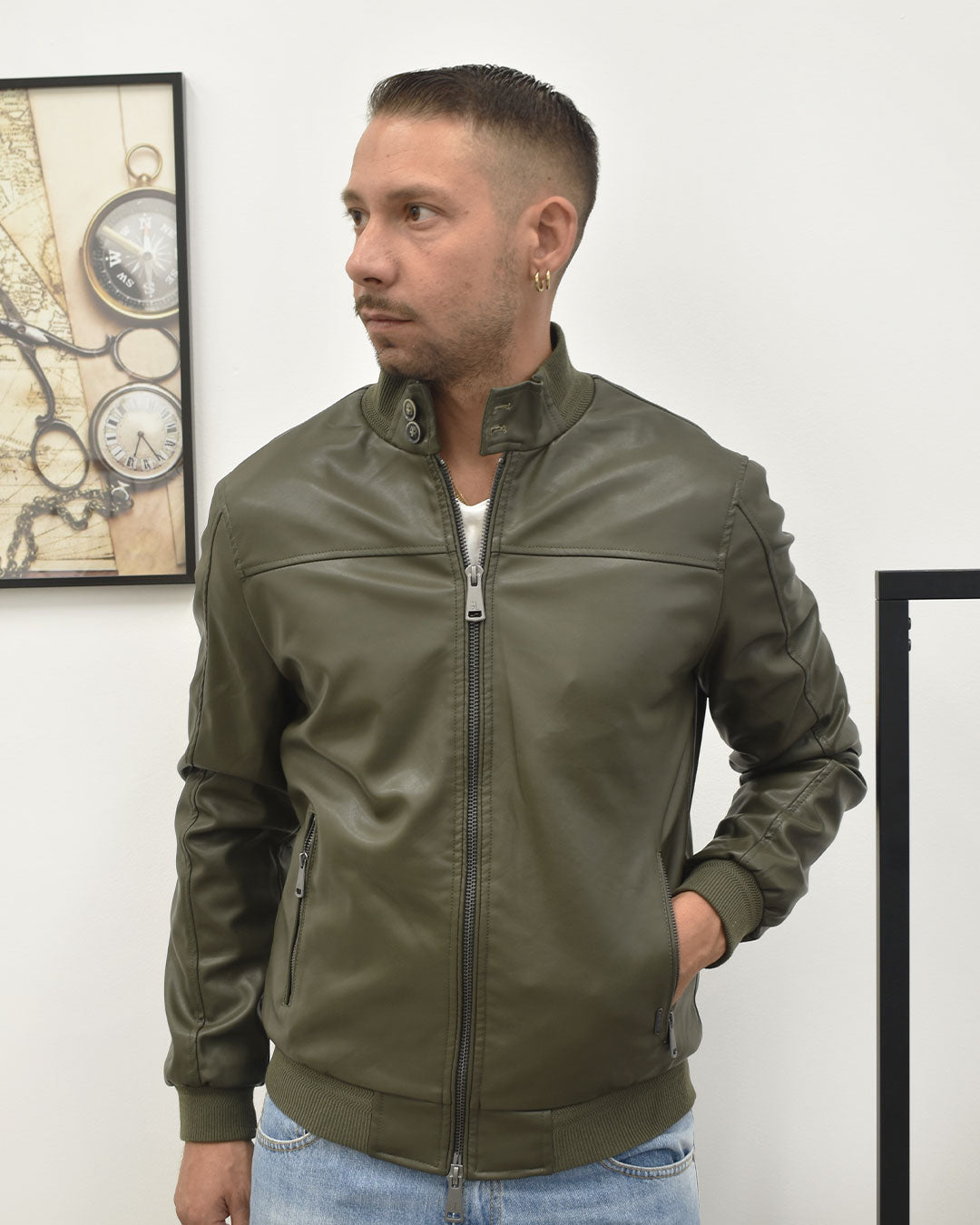 giubbotto ecopelle lupetto GIANNI LUPO GL9804-F25
