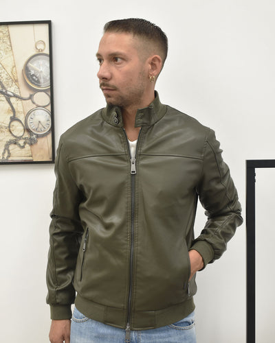 giubbotto ecopelle lupetto GIANNI LUPO GL9804-F25
