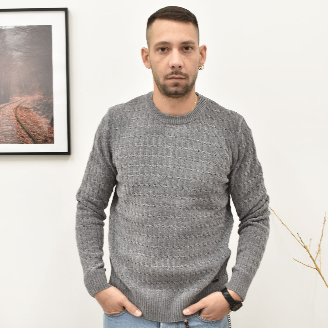 maglia ciniglia c/intreccio GIANNI LUPO GL35056